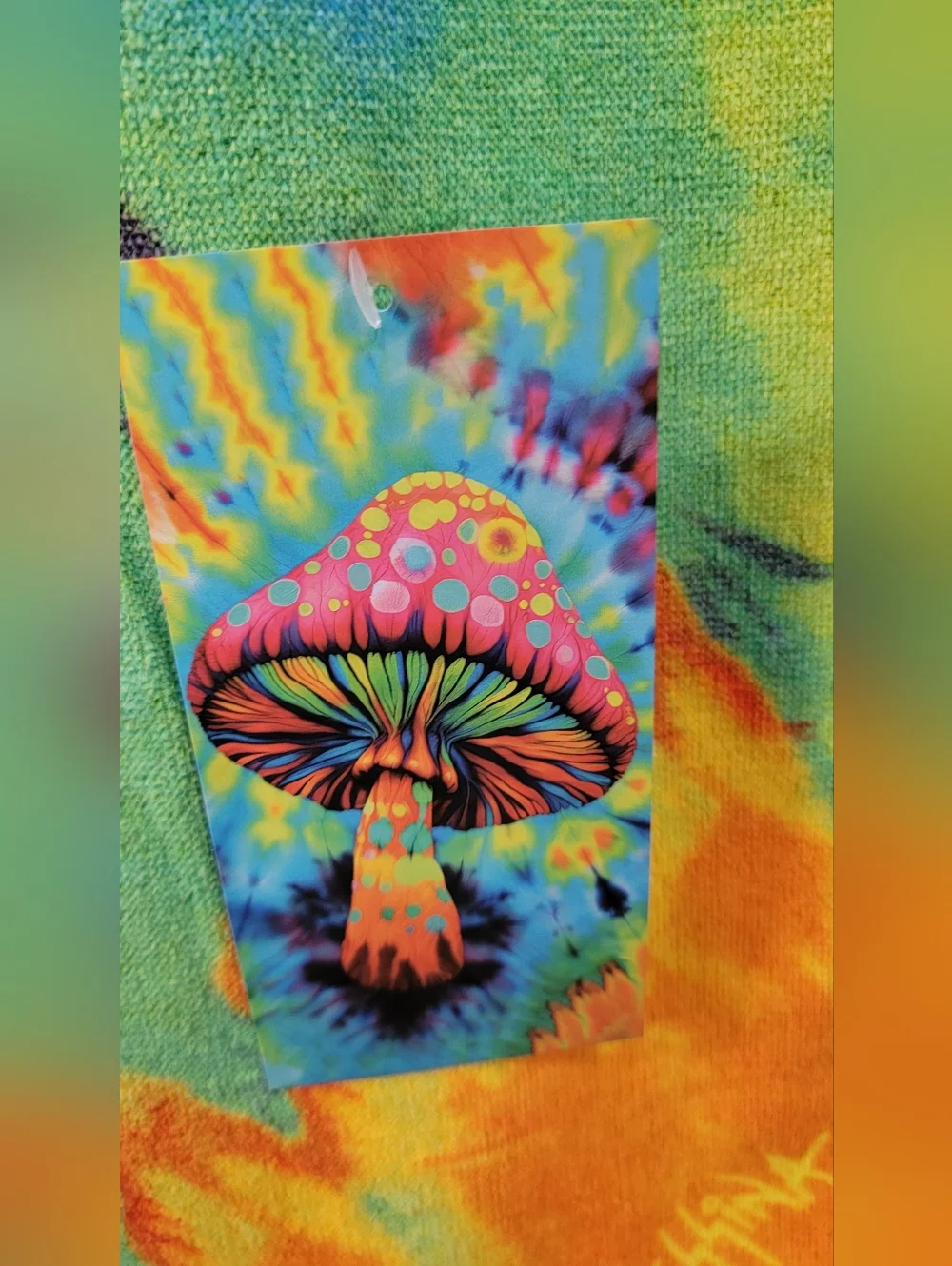 Summer Deal🏷 Cotton Vibrant Psychedelic Mushroom Beach Towel Or Decor